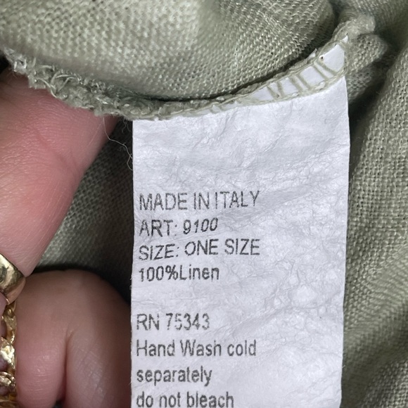 100% LINEN Sage green cape 😍 - Picture 3 of 3